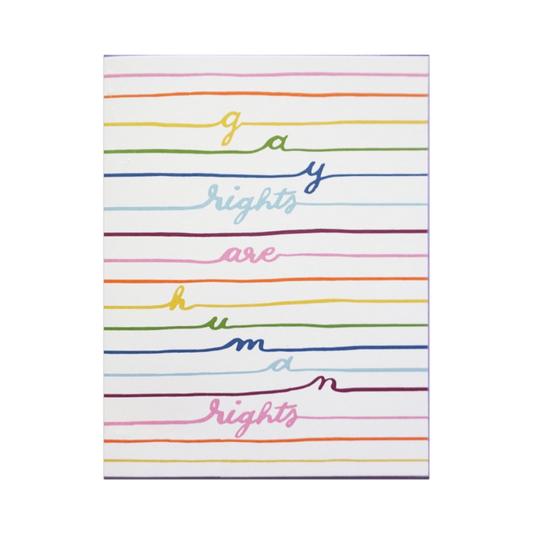 Gay Rights are Human Rights Card by ash + chess