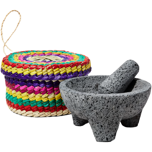 Volcanic Rock Molcajete Set