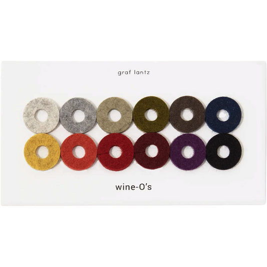 Wine-O's Wool Round Wine Markers - Autumn