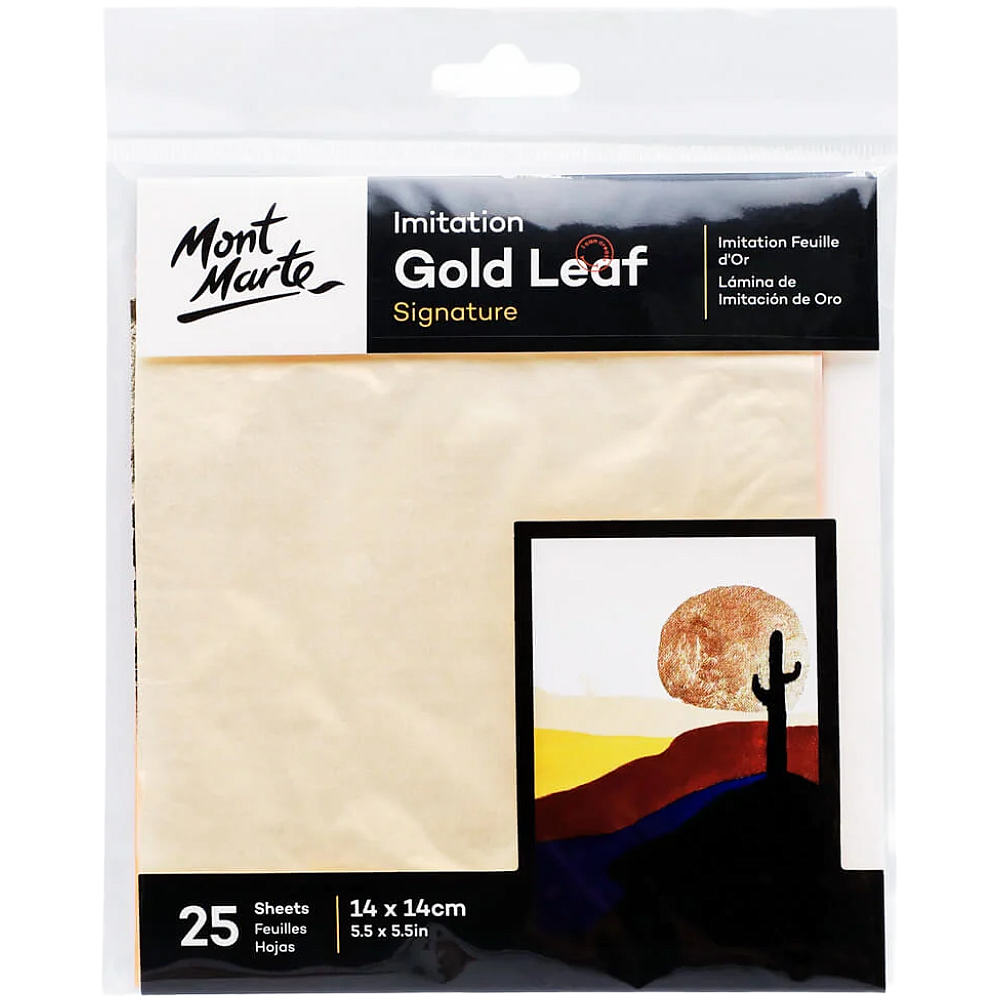 Imitation Gold Leaf Signature Sheets - 25 Sheets