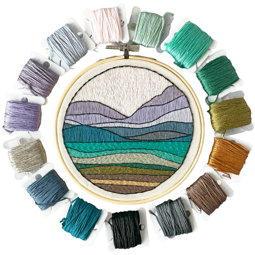 DIY Embroidery Kit - Landscape No. 1 (5")