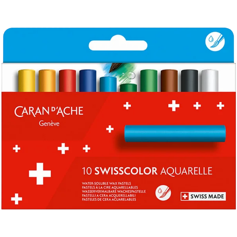 Swisscolor Water-soluble Wax Pastel - Set of 10