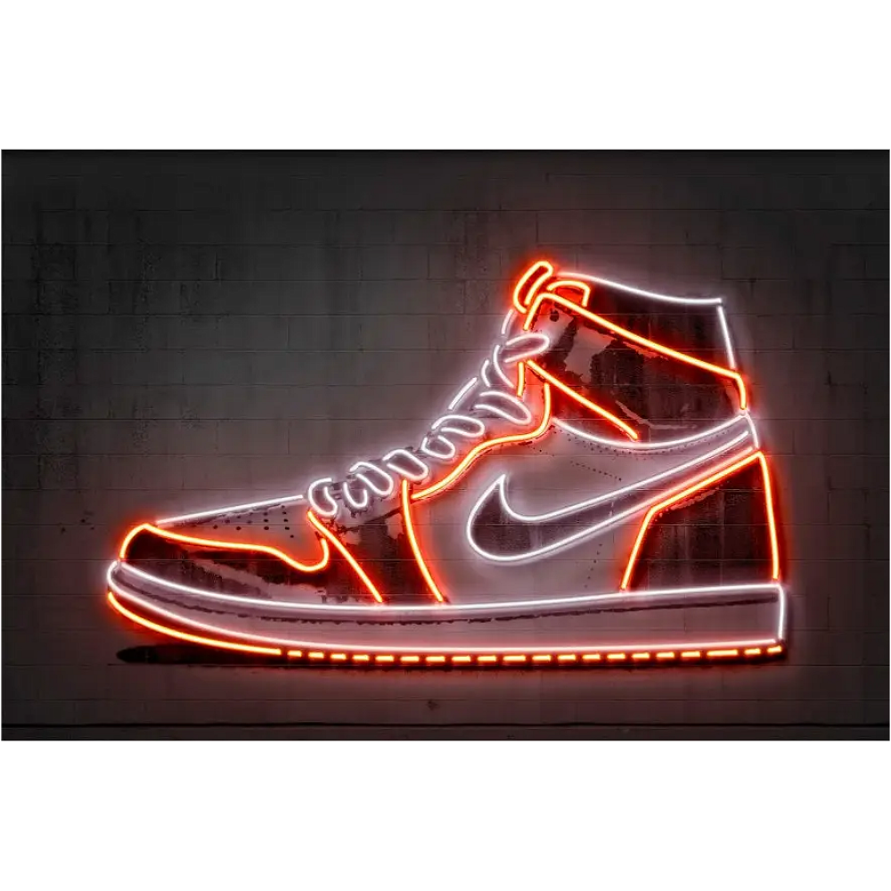 Neon Art Print - Jordan Sneaker