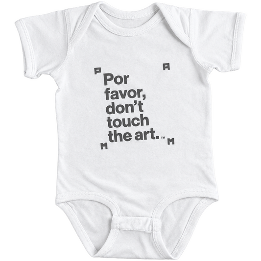 Por favor don't touch the art Baby Bodysuit