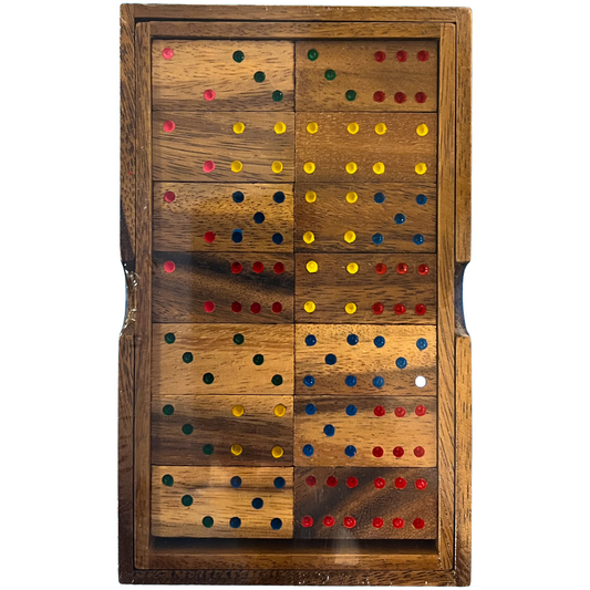 Classic Mango Wood Domino Set