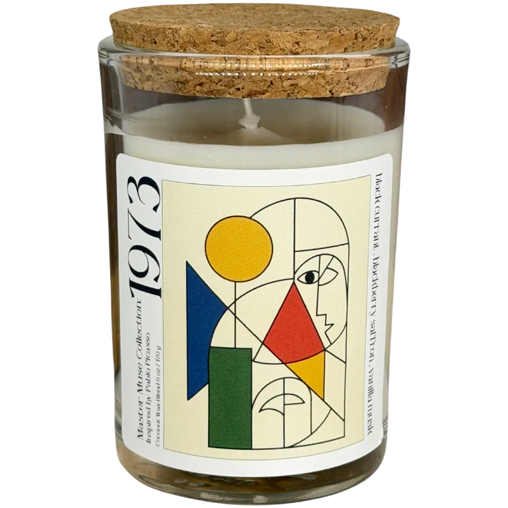 Picasso-Inspired Art Candle — 1973