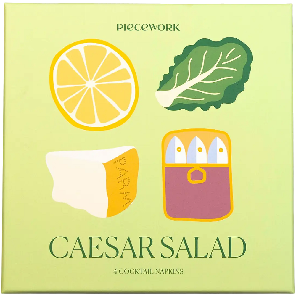 Caesar Salad Cocktail Napkins - Set of 4
