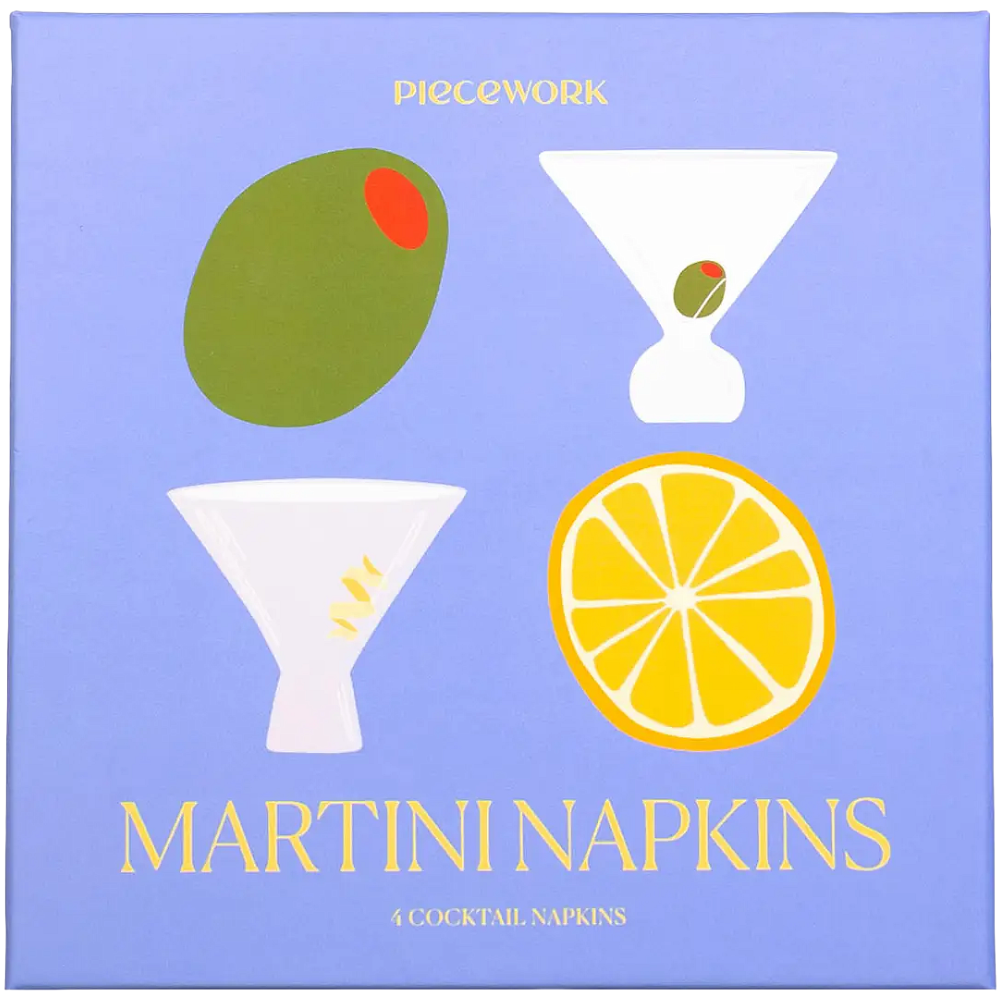 Martini Cocktail Napkins - Set of 4