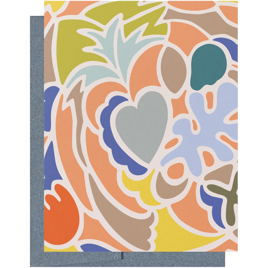 Modern Abstract Art Recycled Greeting Card - Set of 8