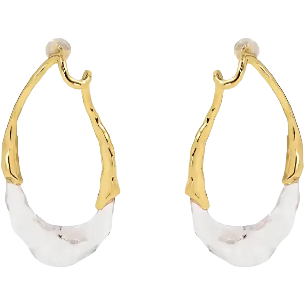 Lyric Two-Tone Earring