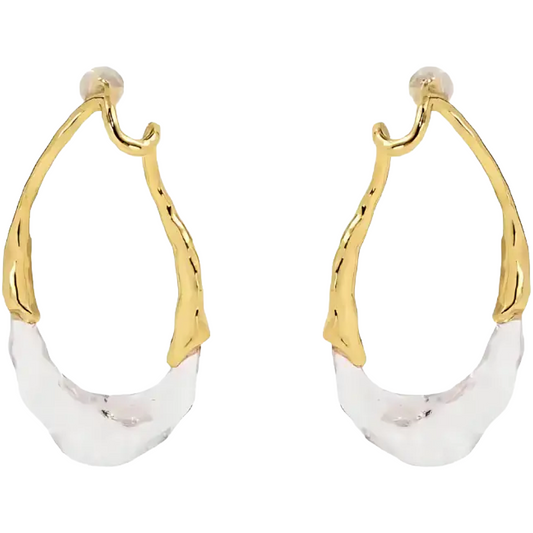Lyric Two-Tone Earring