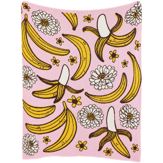 Banana Jam Knit Blanket