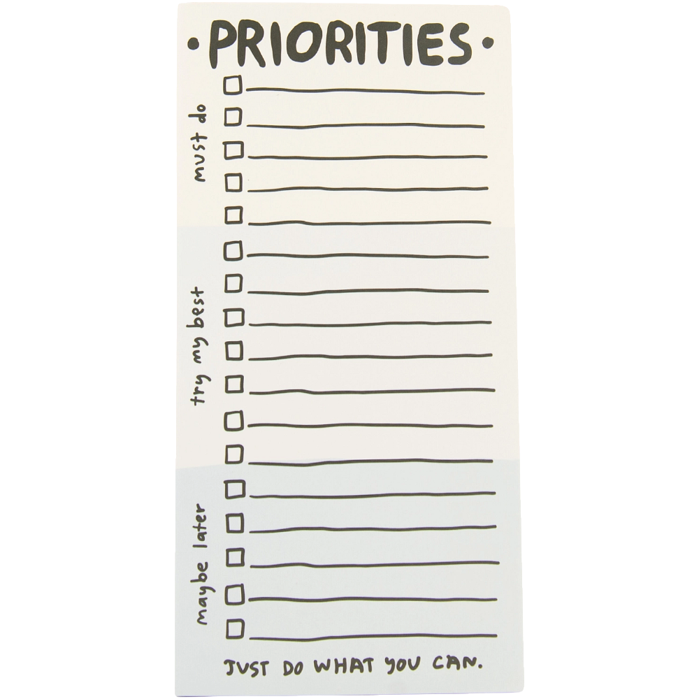 Priorities Notepad