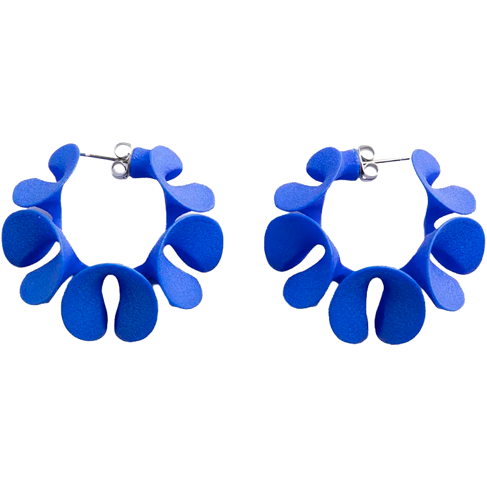 Blue Cora Earrings 2