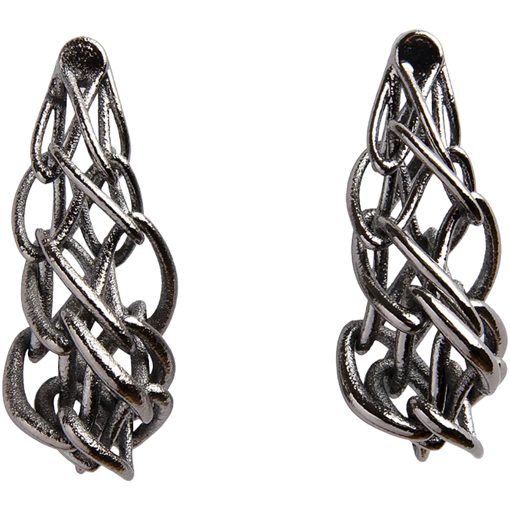 Gunmetal Endos Earrings 1