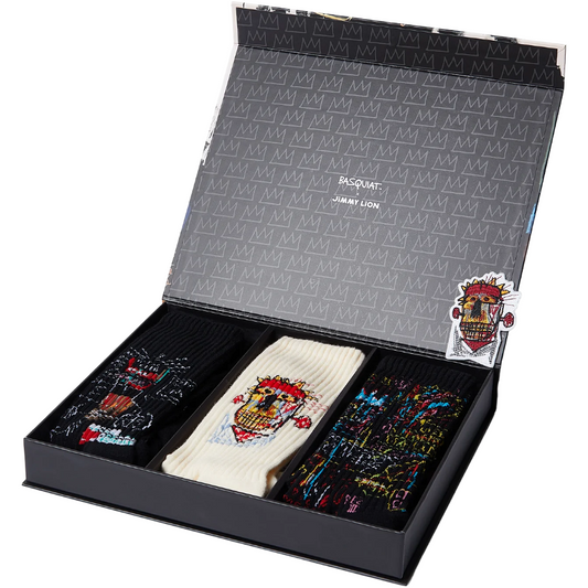 Basquiat Athletic Socks Black Box - Set of 3-Pack