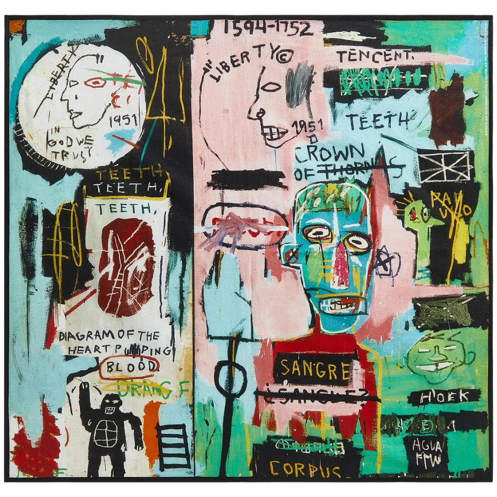 Jean-Michel Basquiat “In Italian” Bandana
