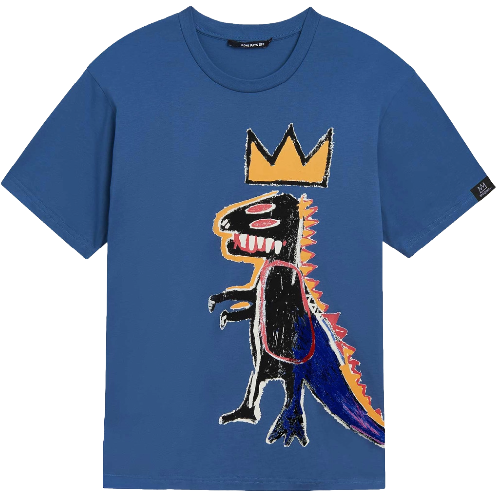 Jean-Michel Basquiat “Pez” Premium T-Shirt - Slate Blue