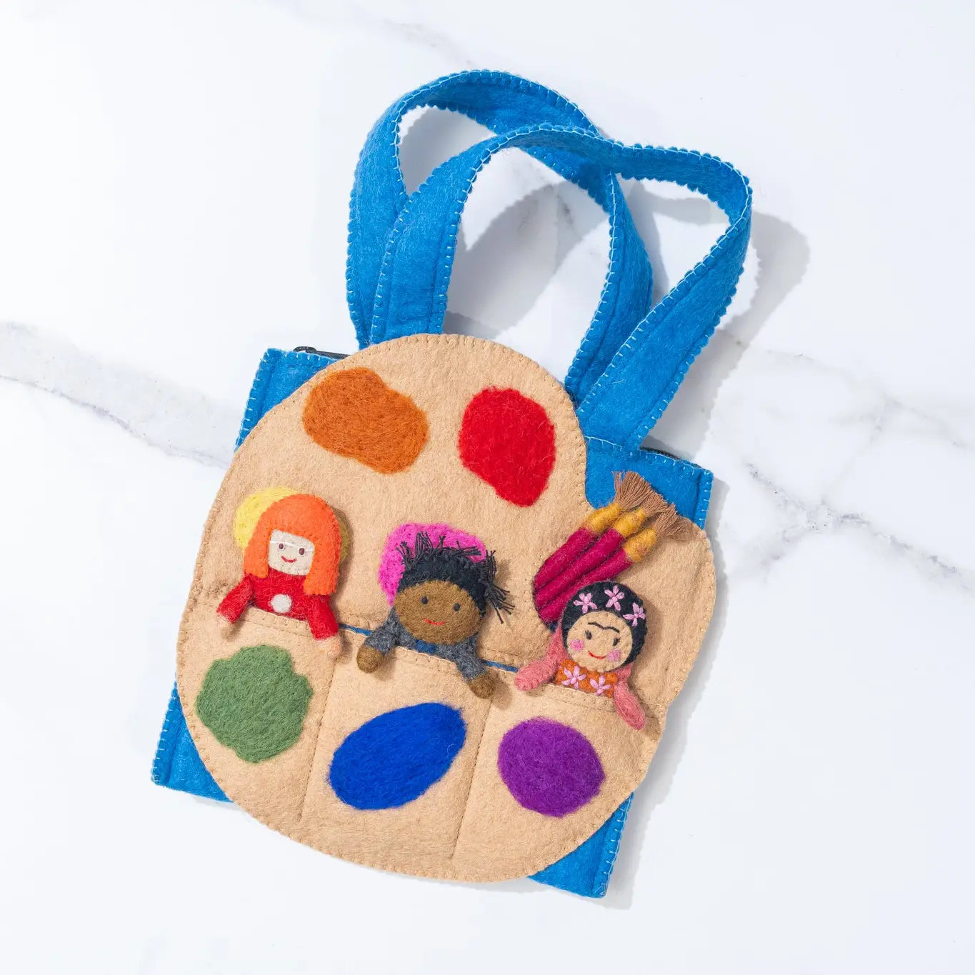 Felt Artist Puppet Bag