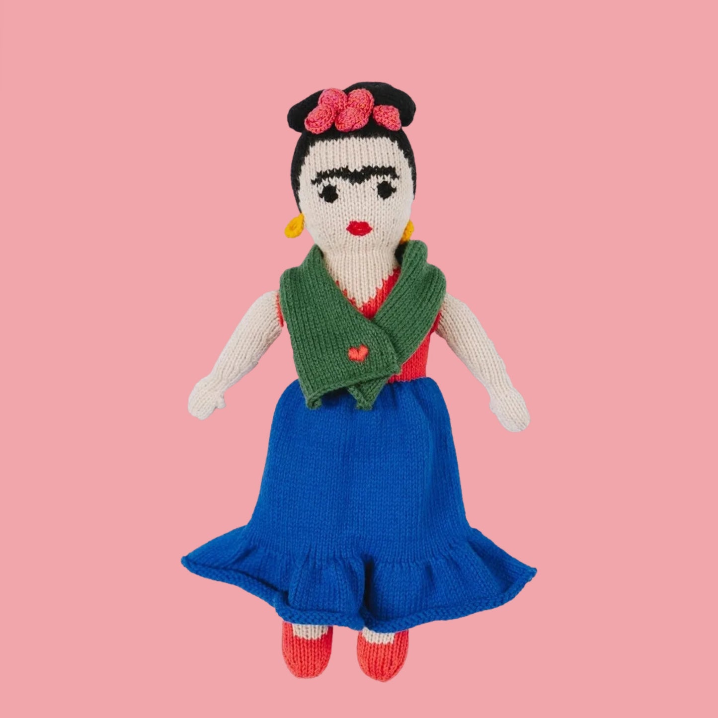 Knitted Frida Kahlo Doll