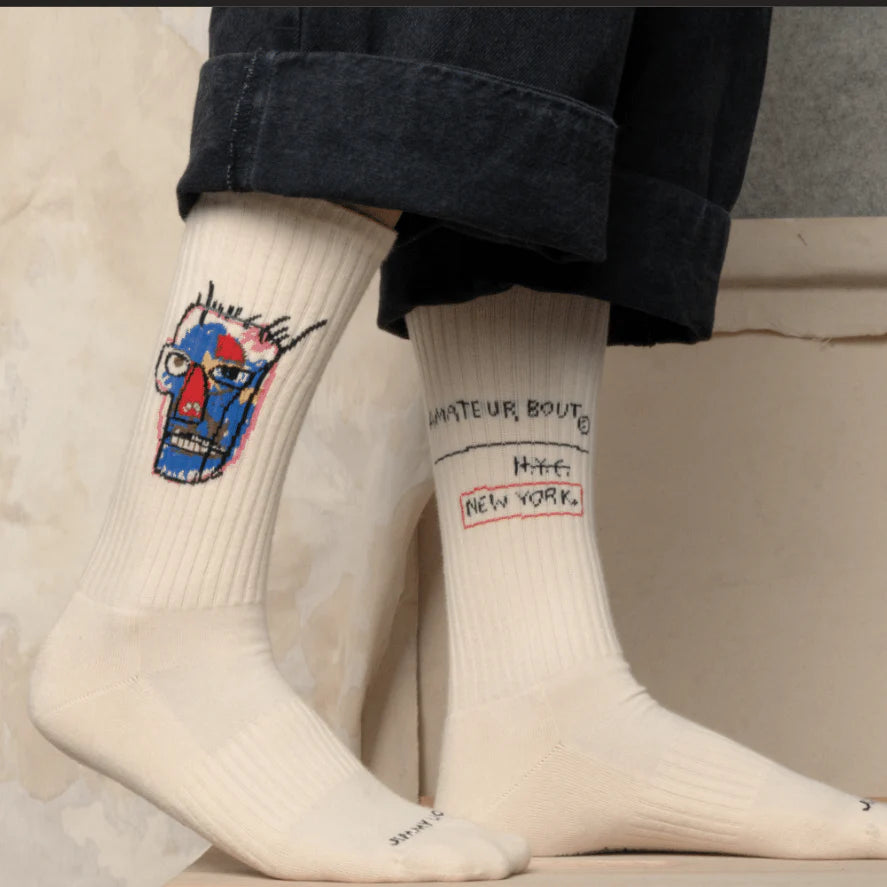 Basquiat Athletic Socks Black Box - Set of 3-Pack
