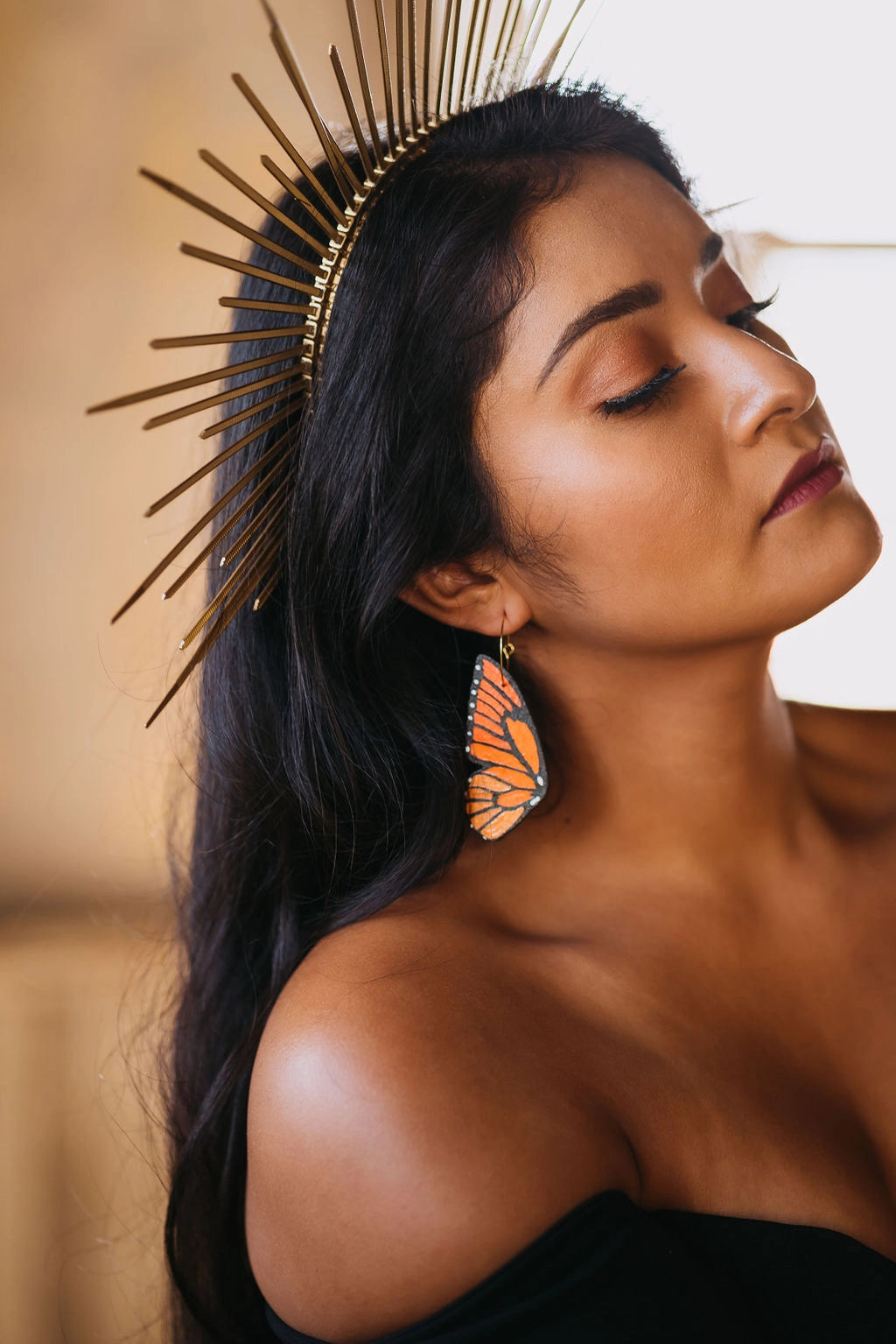 Monarch Butterfly Wings Hoops