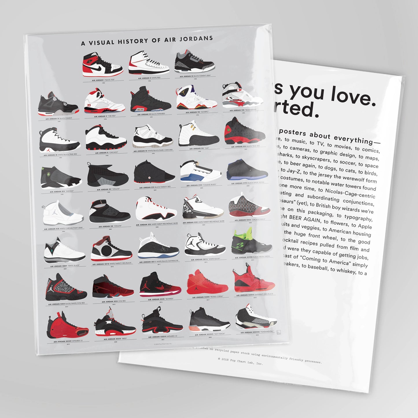 A Visual History of Air Jordans Print