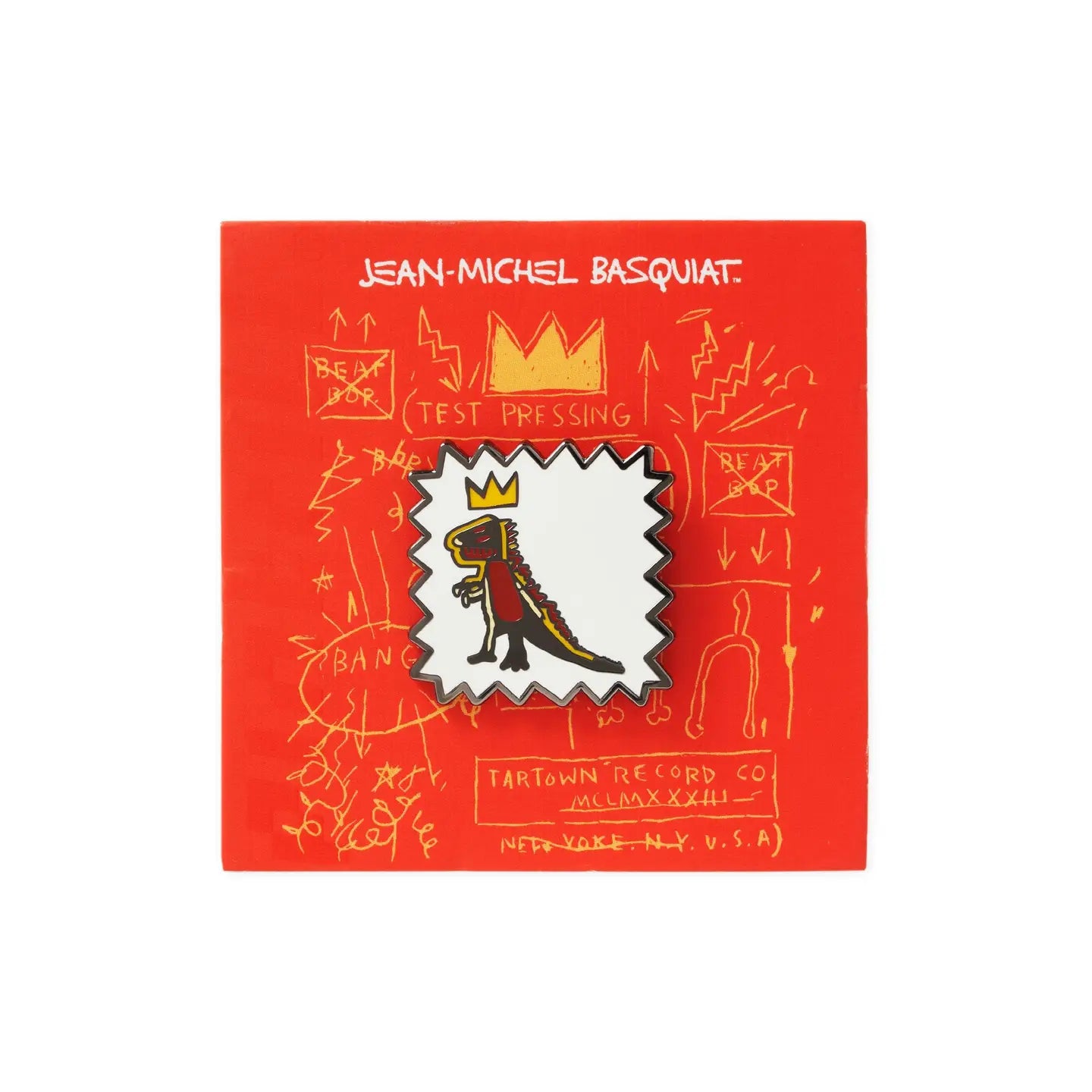 Crowned T-Rex Basquiat Pin