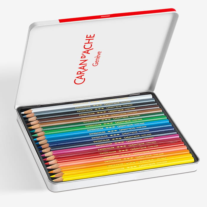 Swisscolor Permanent Color Pencils - Box of 18