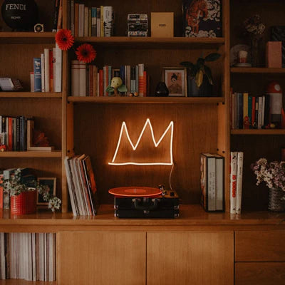 The Crown YP x Jean Michel Basquiat LED Neon Sign