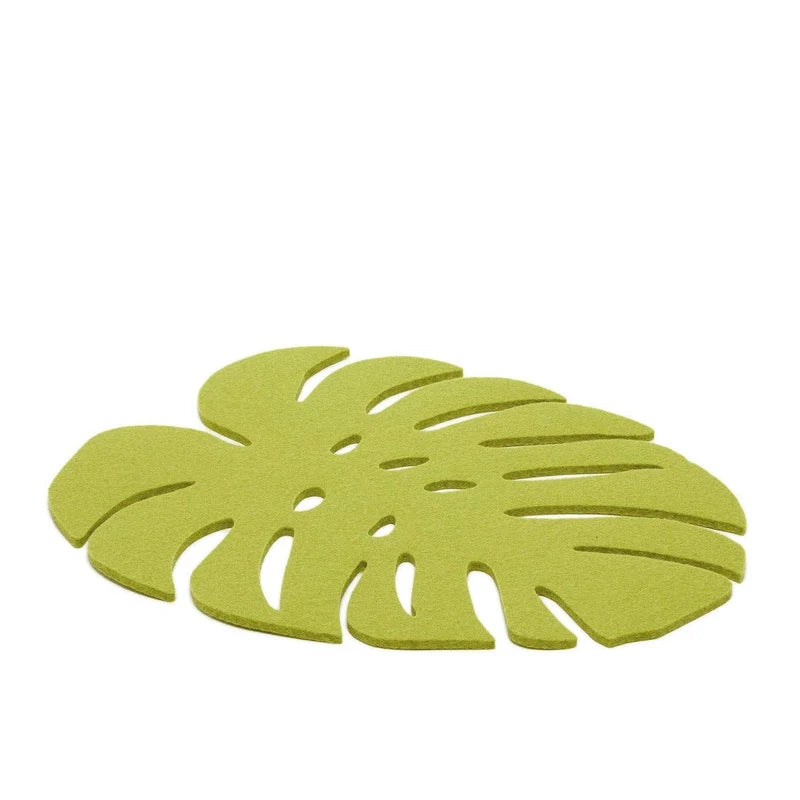Monstera Leaf Coaster Pistachio - Set of 4