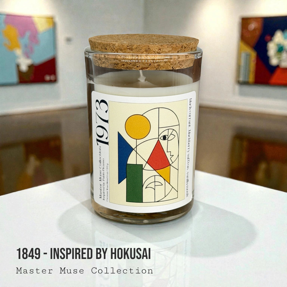 Picasso-Inspired Art Candle — 1973