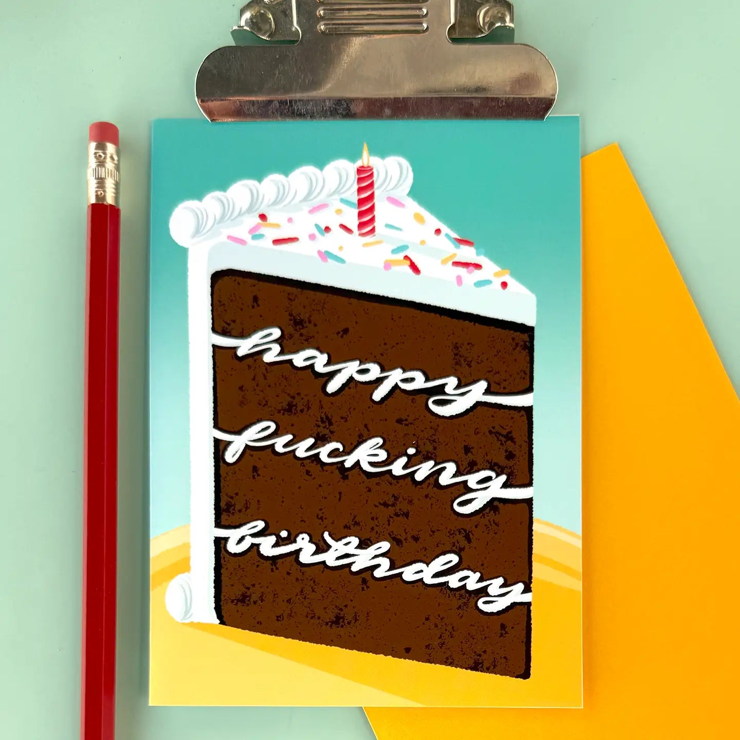 Happy F*Cking Birthday (Cake) - Birthday Card