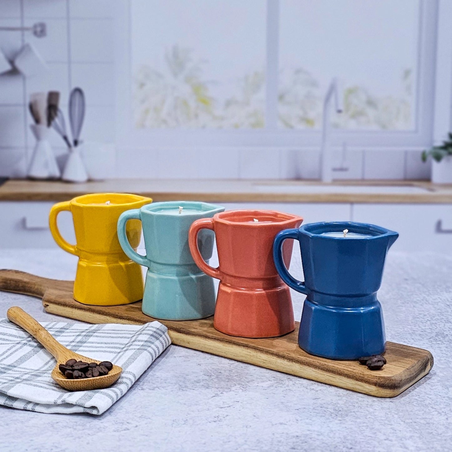 Small Cafetera Candles