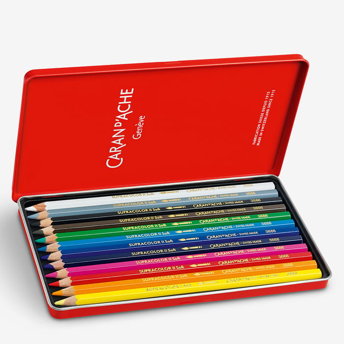 Swisscolor Supracolor Aquarella Color Pencils - Set of 12