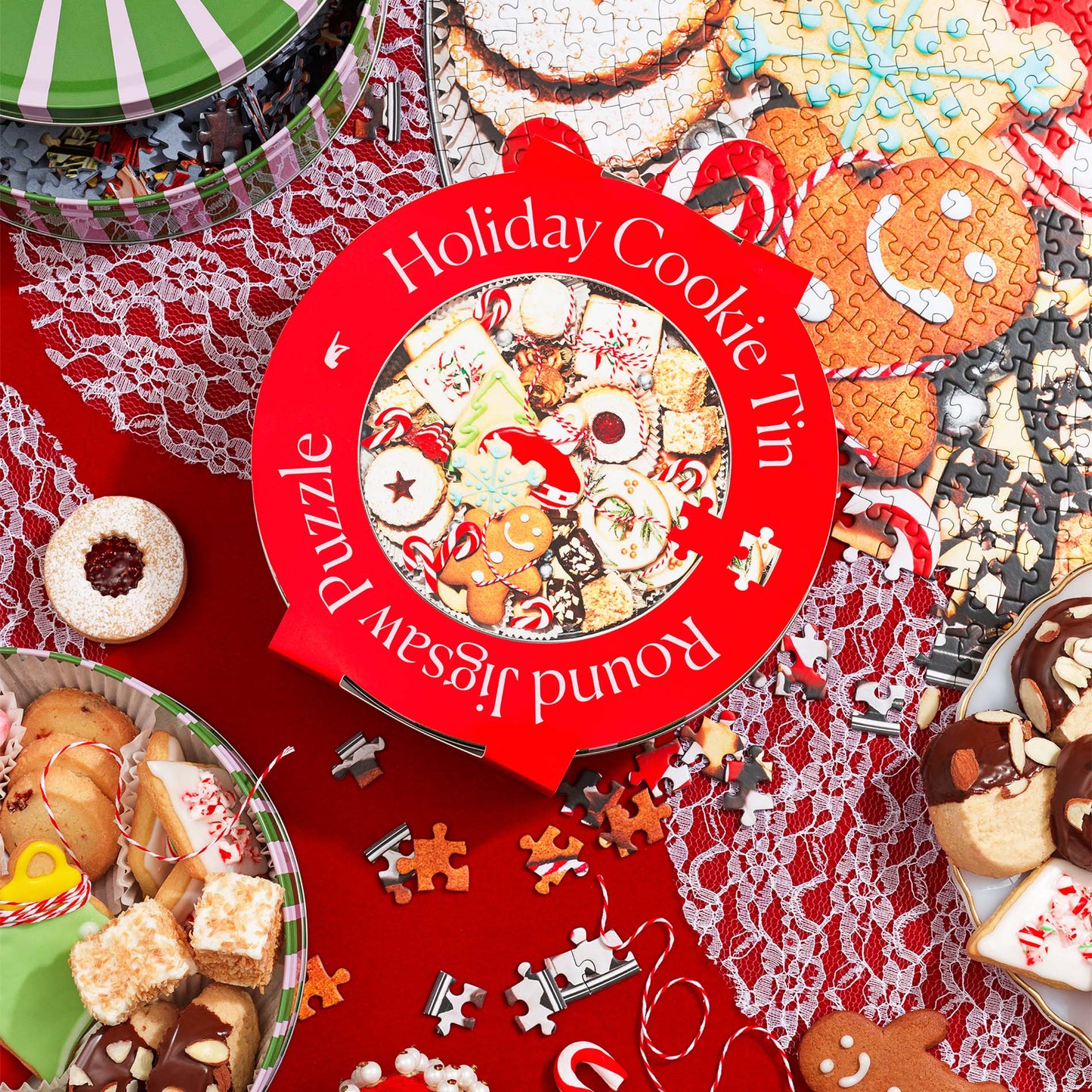 Christmas Cookie Tin Puzzle (750 Pieces)