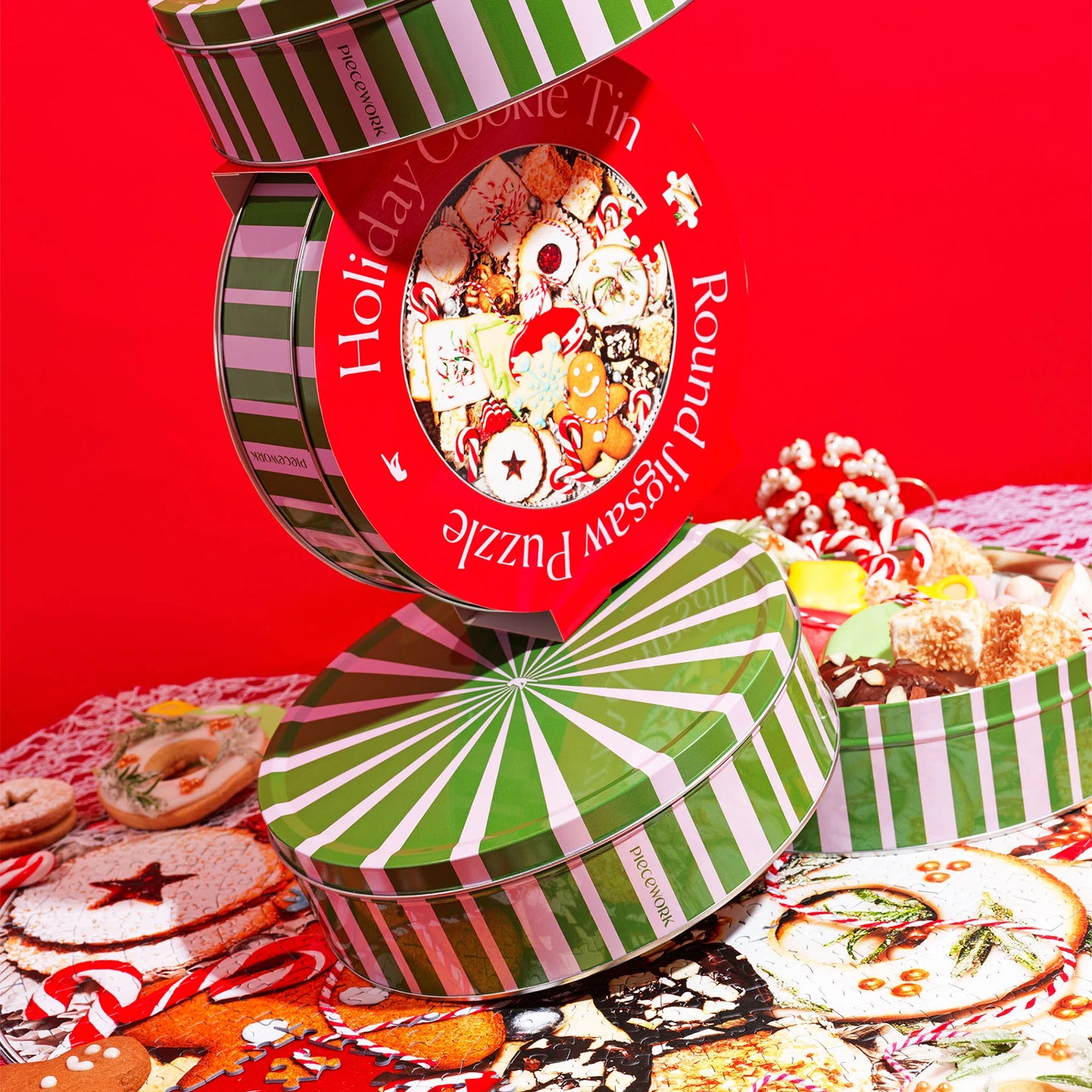 Christmas Cookie Tin Puzzle (750 Pieces)