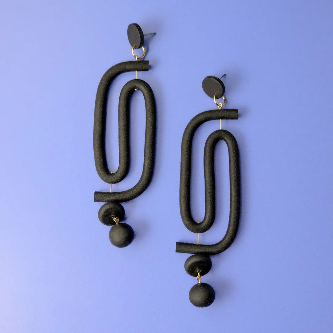 Labyrinth Dangly Statement Earrings