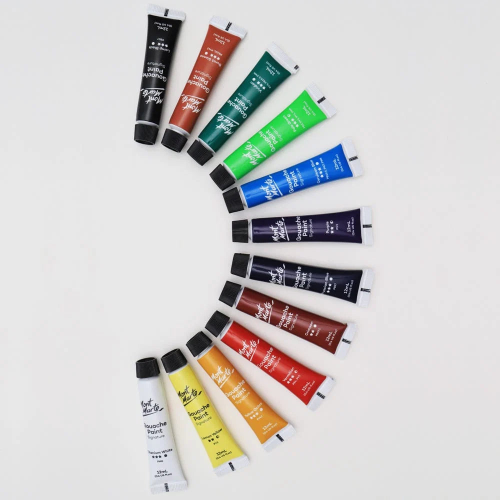 Gouache Paints 12pc Signature Set - 12ml