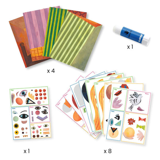 Collage Art Kit - Inspired by Pablo Picasso