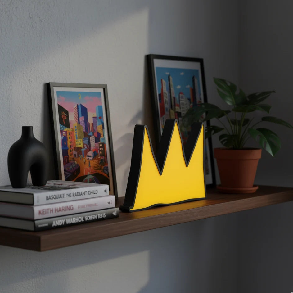 Jean Michel Basquiat The Crown Neon Lamp
