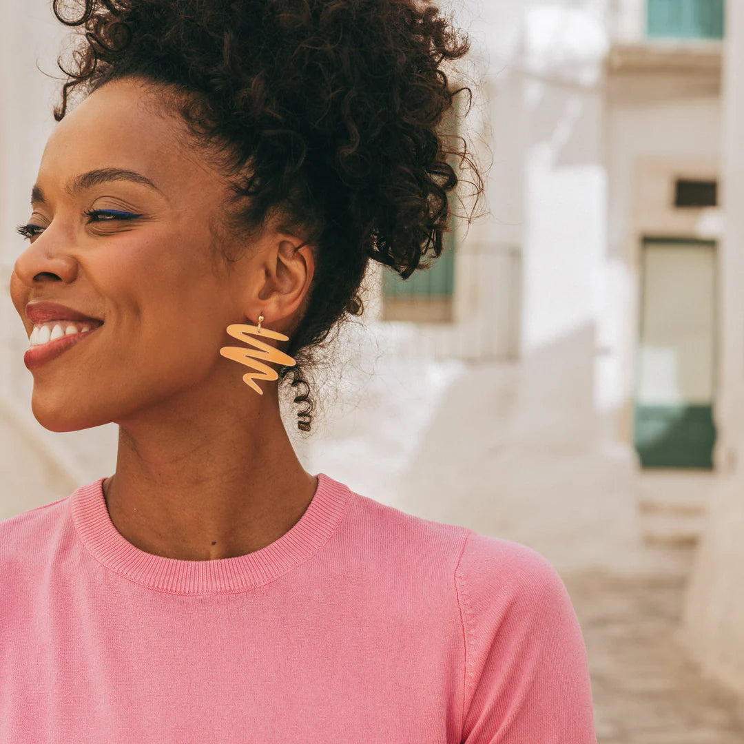 Squiggle Dangly Earrings