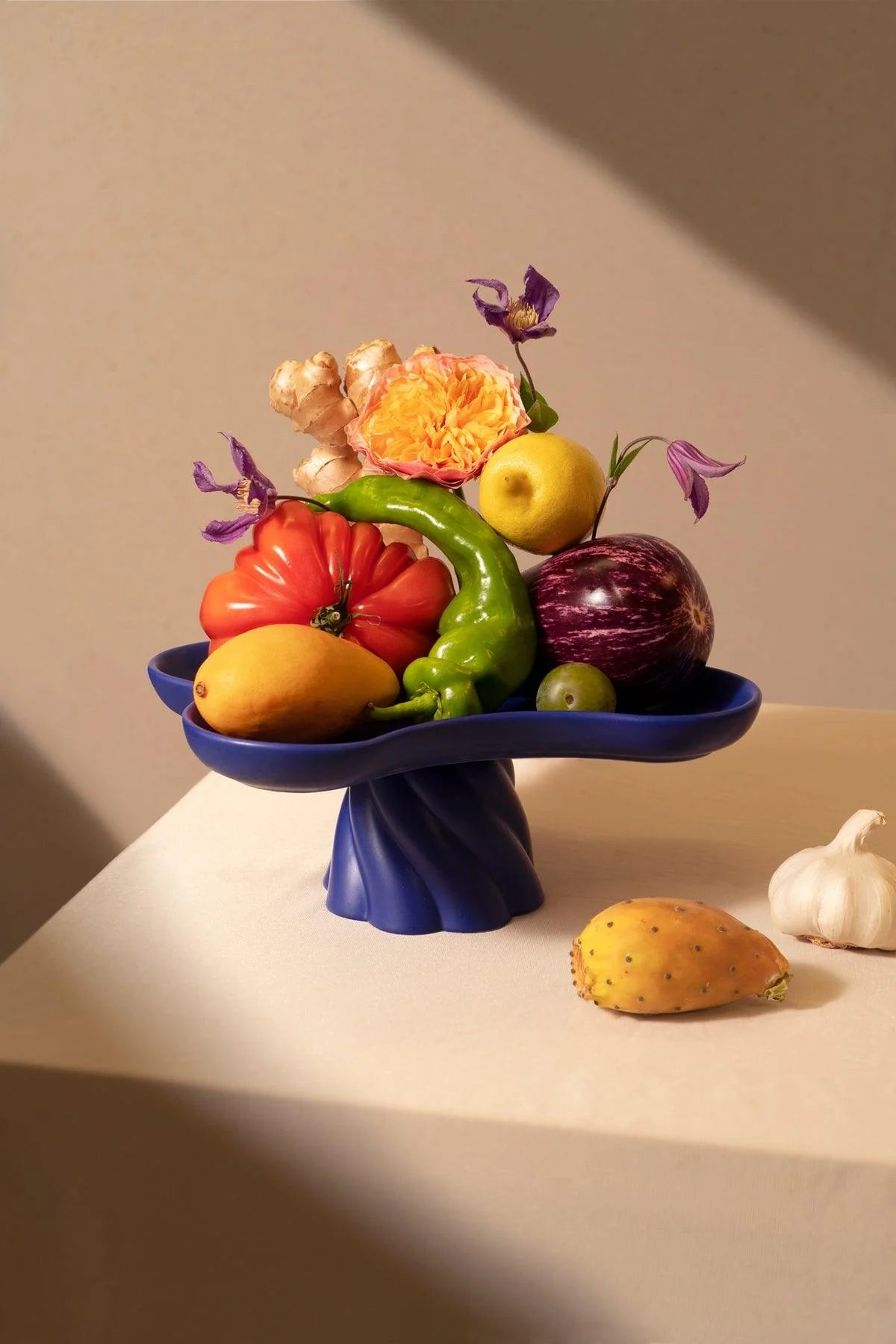 Dark Blue Templo High Tray