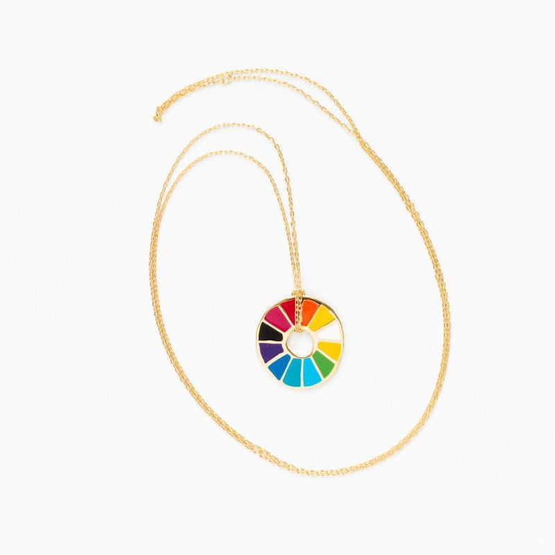 Color Wheel Pendant Necklace