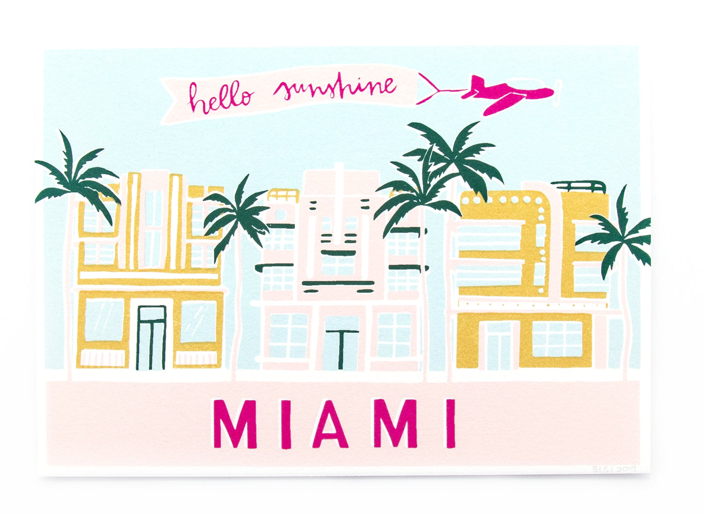 Black Lamb Studio Miami Print: Hello Sunshine