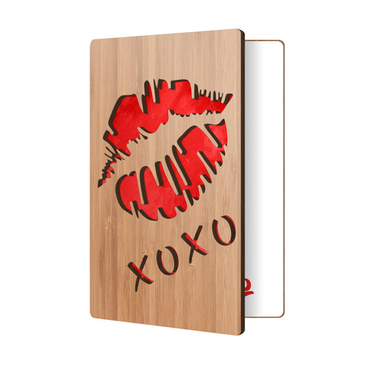 "XOXO Lips" Greeting Card