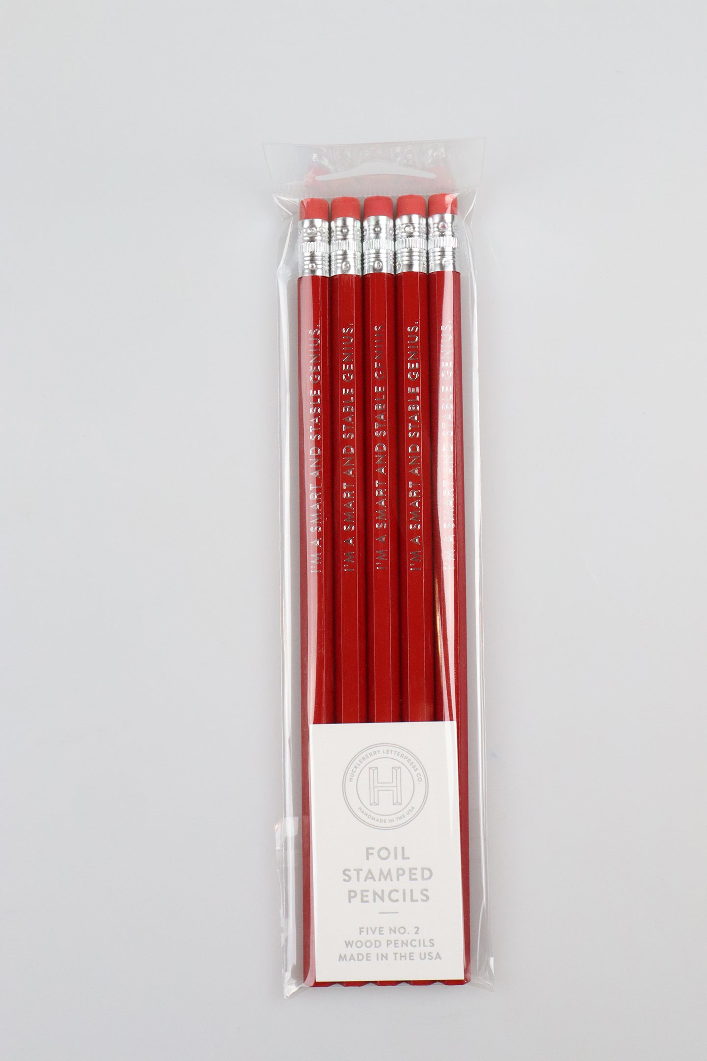 Foil Stamped Pencil Set by Huckleberry Letterpress