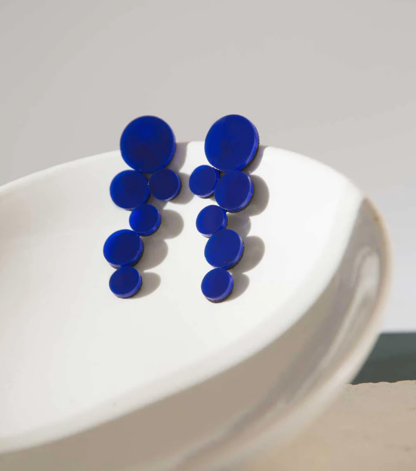 ABSTRACTION EARRINGS - BLUE