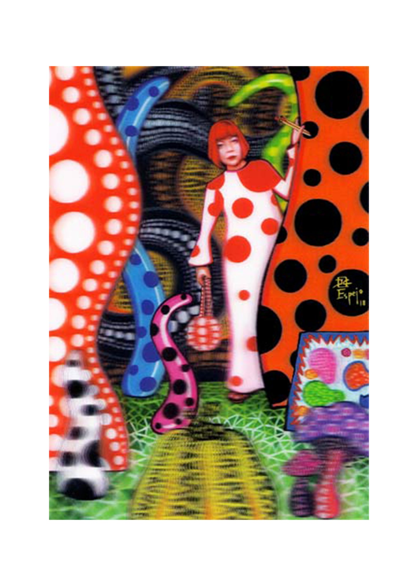 Yayoi Lenticular Postcard