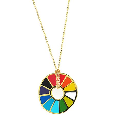 Color Wheel Pendant Necklace